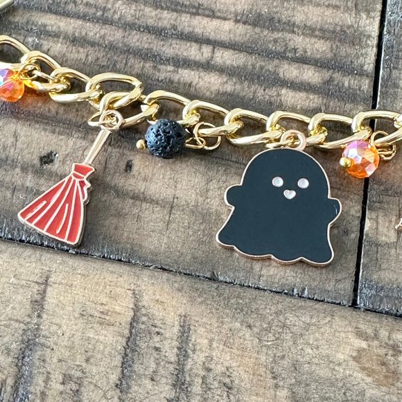 Halloween Charm Bracelet - 7.5 inch - Picture 8 of 10
